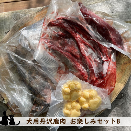 犬用丹沢鹿肉 お楽しみセットB【 犬 いぬ イヌ ペット用 鹿肉 おやつ 神奈川県 山北町 】