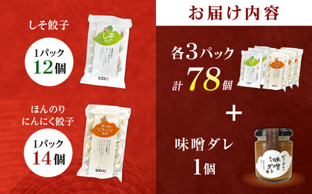 【年内発送】【計6パック】餃子屋ヒロの大人気餃子セット＋特製味噌ダレ付餃子 ぎょうざ[BDAS009-3]