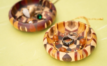 ≪箱根寄木細工≫アクセサリートレイ［工芸品工芸品］ | 神奈川県箱根