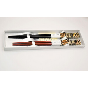 箱根寄木細工　塗夫婦箸［工芸品工芸品］