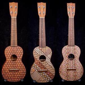 箱根寄木細工ウクレレ【小寄木柄：スタンダードモデル】［楽器楽器］