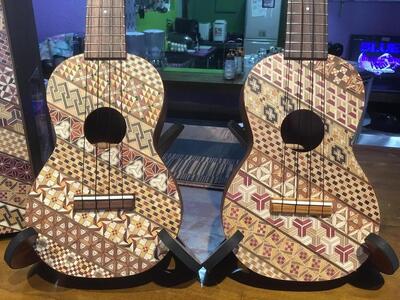 箱根寄木細工ウクレレ【小寄木柄：スタンダードモデル】［楽器楽器］