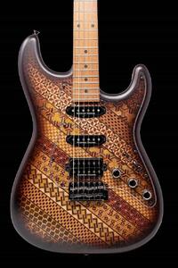 箱根寄木細工楽器【エレキギター：Sengoku】＊実用新案登録済＊［楽器