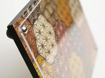 寄木細工写真立て 亀甲［工芸品工芸品］