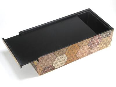 ティッシュボックス（亀甲）［工芸品工芸品］