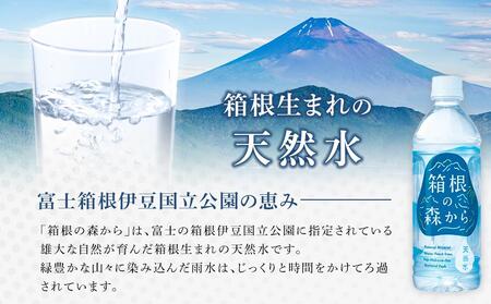 【定期便全3回】ナチュラルミネラルウォーター　箱根の森から　500ml×24本（月１回発送）［ミネラル］