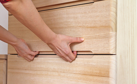 総桐3段チェスト60cm幅　無塗装　柔らかい丸面タイプ 雑貨 日用品 インテリア 工芸品 シンプル お手頃 使いやすい 便利 たっぷり 収納 木のぬくもり 