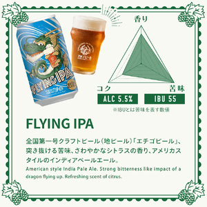 クラフトビール エチゴビール FLYING IPA 350ml 缶 12本 地ビール