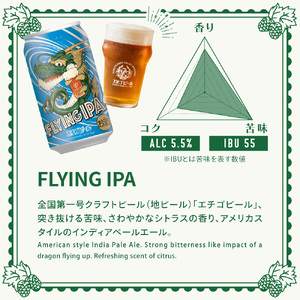 クラフトビール エチゴビール FLYING IPA 350ml 缶 12本 地ビール ビール 全国第一号クラフトビール 12缶 お酒 酒 お取り寄せ 人気 新潟