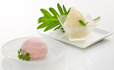 越後姫アイス&ル レクチェシャーベット お菓子 スイーツ