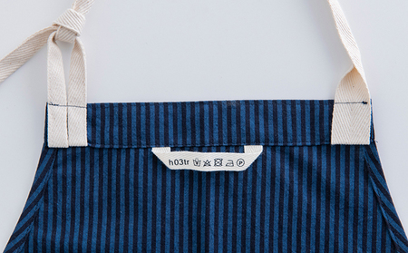 亀田縞 エプロン ファッション キッチン用品 ナチュラル
