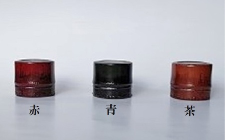 新潟特産竹塗　ペーパーウェイト丸型 民芸品 工芸品 伝統技術 飾り  赤