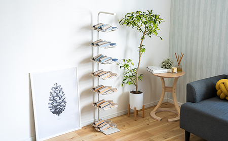 シューズラック-7 シューズラック 靴箱 靴入れ 靴棚 縦長 下駄箱 傘収納 スリム 省スペース 収納 玄関収納 インテリア おしゃれ 雑貨 日用品 新潟 