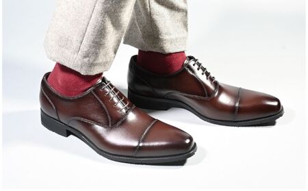 ビジネスシューズ　防水・透湿・防滑 KJ610 BR【ブラウン】 ファッション ファッション小物 靴 日本製 社会人 会社員 メンズ 男性用 牛革 紳士靴  26cm