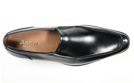 ビジネスシューズ　幅広　AS 581 BL【ブラック】 ファッション ファッション小物 靴 日本製 社会人 メンズ 男性用 紳士靴 牛革 ロングノーズ スタイリッシュ  24.5cm