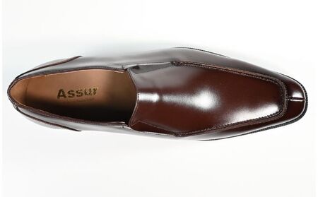 ビジネスシューズ　幅広　AS 581 BR【ブラウン】 ファッション ファッション小物 靴 日本製 社会人 メンズ 男性用 紳士靴 牛革 ロングノーズ スタイリッシュ  26cm