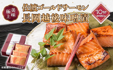 66-18A美味極上　佐渡ゴールドサーモンの長岡越後味噌漬 10切入