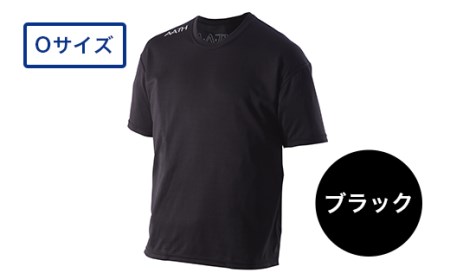 I4-04【カラー：ブラック サイズ：O】リカバリーウェア A.A.TH/ ハーフTシャツ（品番：AAJ99301）