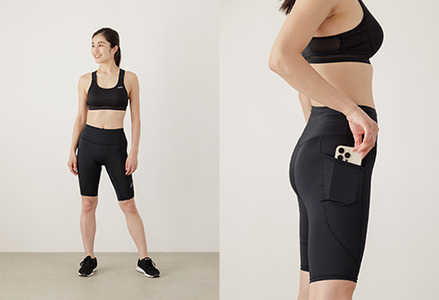 I4-57CA【サイズ：L】A.A.TH for femtech/サニタリーハーフタイツ（品番：AAP85F52）