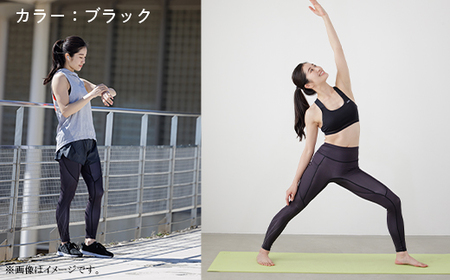 I4-56CA【カラー：ブラック サイズ：L】A.A.TH for femtech/サニタリーロングタイツ（プリント）（品番：AAP85FP1）