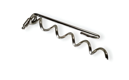 ハンマー不要の回転式ペグ [くるくるペグ] 8本セット ステンレス製 燕三条製 防災用品 テントペグ キャンプ用品 アウトドア用品 【024S032】