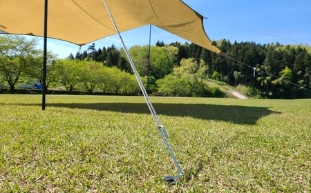 ハンマー不要の回転式ペグ [くるくるペグ] 8本セット ステンレス製 燕三条製 防災用品 テントペグ キャンプ用品 アウトドア用品 【024S032】