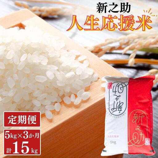[定期便5kg×3か月] 新之助人生応援米 令和7年産 5kg 計15kg 新之助 白米 アグリ巧房【035S013】