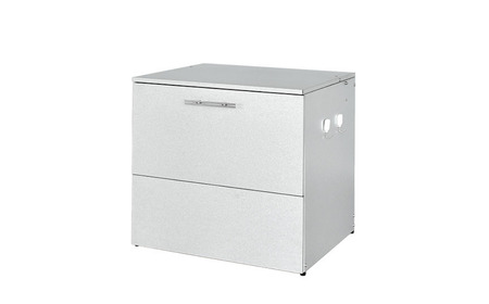 オールガルバゴミ保管庫 幅69cm 奥行56cm 180L 屋外 ゴミ箱 [足立製作所]