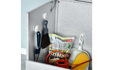 オールガルバゴミ保管庫 幅69cm 奥行56cm 180L 屋外 ゴミ箱 [足立製作所]