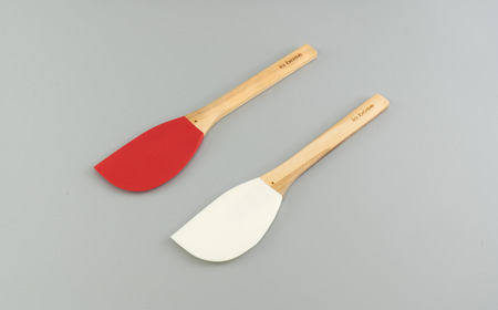 la base(ラバーゼ) シリコーンヘラ2本組(レッド・ホワイト) キッチン用品 燕三条製 新生活 一人暮らし 【013S081】