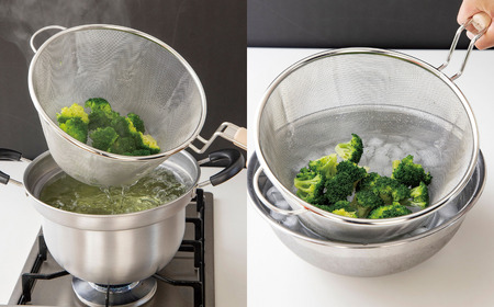 dancyu (ダンチュウ) 木柄ザル付き鍋セット22cm キッチン用品 燕三条製 新生活 一人暮らし 【025S037】