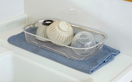 すっきり暮らす水切りかご 浅深 ＋ スリム セット 燕三条製 水切り キッチン用品 キッチン整理 キッチン収納 bwsSELECTION [ビーワーススタイル]【017S046】