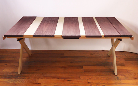 テーブル MakuKaku Mid-High Table（マクカク・ミッドハイ・テーブル） 木製 アウトドアテーブル アウトドア用品 キャンプ用品 燕三条製 [OUTSIDE IN] 【122S005】