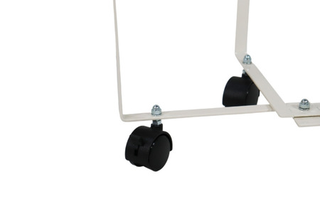 [キープロダクション] 折りたためるキャスター付きゴミ袋ホルダー ホワイト 折りたたみ式 ダストボックス ゴミ袋スタンド 燕三条製【012S086】