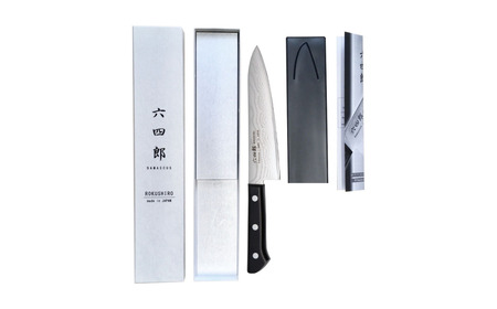 牛刀包丁 180mm 37層ダマスカス 燕三条 職人製 包丁 牛刀 キッチン用品 刃物 調理器具 調理用品 [六四郎]【025S047】