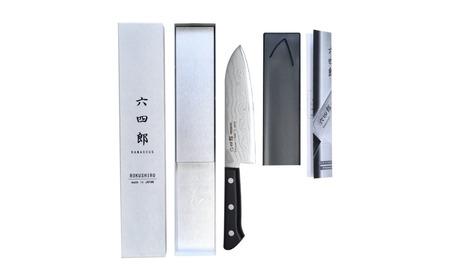 三徳包丁 170mm 37層ダマスカス 燕三条 職人製 包丁 キッチン用品 刃物 調理器具 調理用品 [六四郎]【025S046】