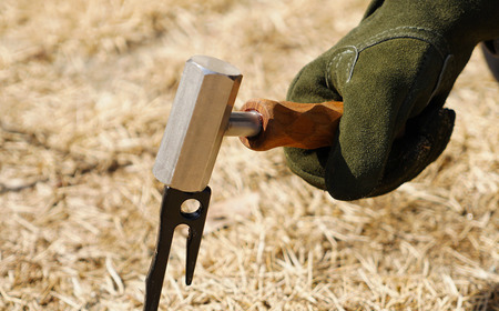 [ベルモント] ペグヒッター 名栗グリップ ペグハンマー アウトドア用品 キャンプ用品 燕三条製 【018S051】