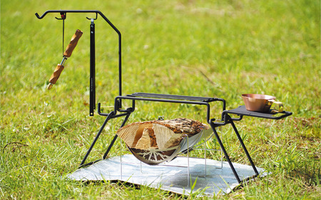 アイアン焚火スタンドminiフルセット(ケース付) アウトドア キャンプ