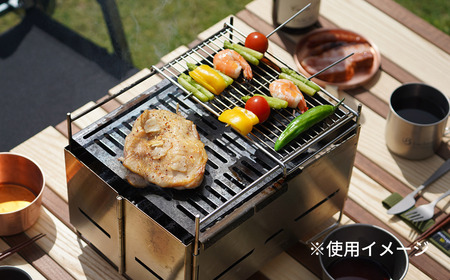 [ベルモント] HIGATAMI・TABI専用アイアングリル ハンドル付 アウトドア用品 キャンプ用品 【011S176】