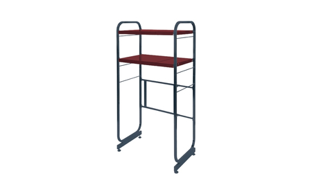 伸縮式キッチンペールラック2段 カーボンブラック【183S003】