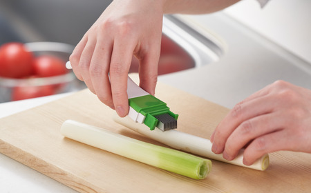 白髪ねぎカッターセット(三徳包丁 白髪ねぎカッター)  包丁 庖丁 キッチン用品 調理器具 燕三条製 新生活 一人暮らし  [下村工業] 【010S468】