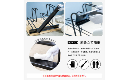 スタンドいらずの自転車ラック3台用 [足立製作所]