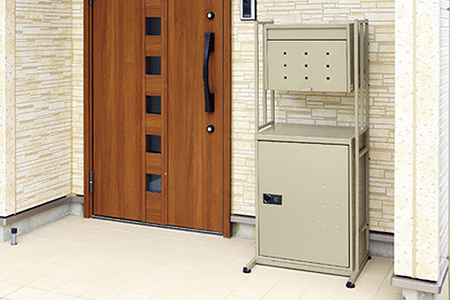 大容量で好評 郵便ポスト＆錠付き宅配ボックス＆スタンド [グリーンライフ]