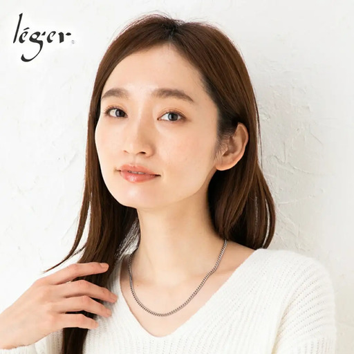 純チタンチェーン 45cm D45F チェーンネックレス メンズ レディース 喜平タイプ 燕三条製 [leger(レジエ)]【024S038】