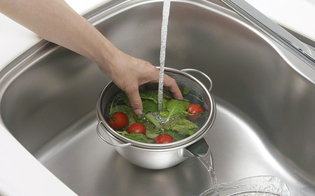 [家事問屋] 横口ボウル ザルセット 20 キッチン用品 燕三条製 下村企販 新生活 ボウル