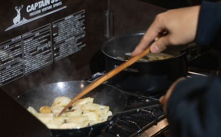 ファイバーライン スキレット 22cm ロング フライパン CAPTAIN STAG キャプテンスタッグ キッチン アウトドア キャンプ