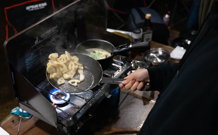 ファイバーライン スキレット 22cm ロング フライパン CAPTAIN STAG キャプテンスタッグ キッチン アウトドア キャンプ