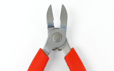 ニッパー 爪切り 赤 爪飛びガード付属 つめ切り ネイルニッパー 燕三条製 プリンス工業 【010S545】