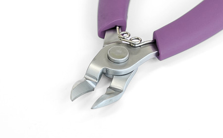 ニッパー 爪切り 紫 爪飛びガード付属 つめ切り ネイルニッパー 燕三条製 プリンス工業 【010S547】