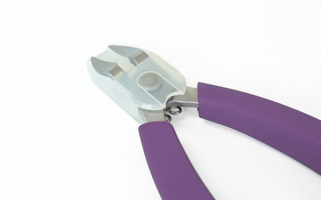 ニッパー 爪切り 紫 爪飛びガード付属 つめ切り ネイルニッパー 燕三条製 プリンス工業 【010S547】